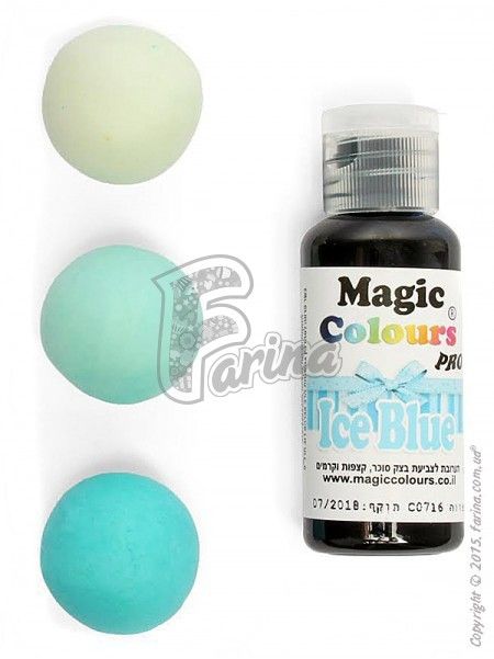 Краситель гелевый пищевой Magic Colours Pro 32гр - Голубой (Ice Blue)< фото цена